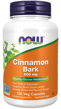 Cinnamon Bark 600mg 120 Vcaps by Now Foods