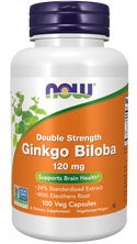 Ginkgo Biloba 120mg 100 Vcaps by Now Foods