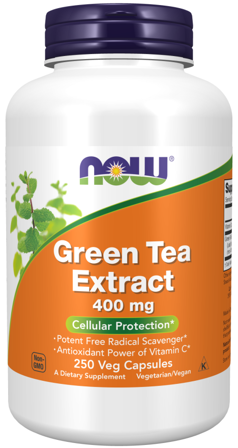 Green Tea Extract 400 mg 250 Vcaps by Now Foods