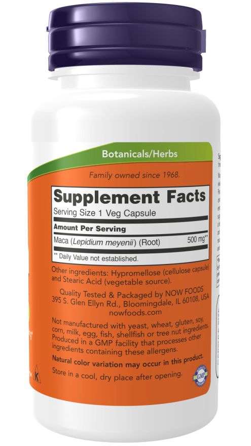 Maca 500mg  250 Vcaps by Now Foods