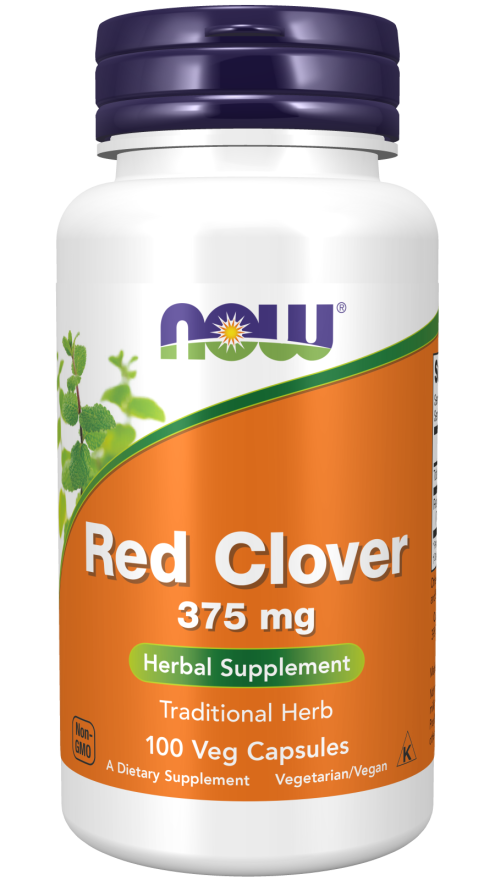 Red Clover 375 mg 100 Vcaps by Now Foods