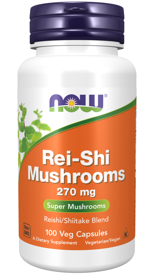 Rei-Shi Mushrooms 270mg 100 Vcaps by Now Foods