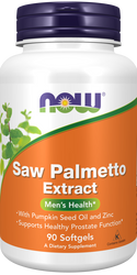 Saw Palmetto Extract 80mg 90 Sgels by Now Foods