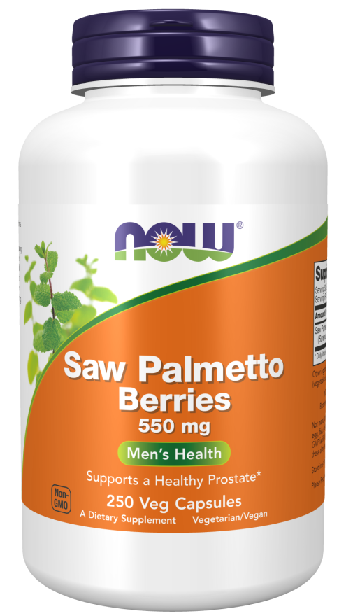 Saw Palmetto 550mg 250 Vcaps by Now Foods