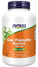 Saw Palmetto 550mg 250 Vcaps by Now Foods