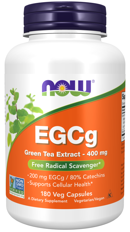 EGCg Green Tea Extract 400mg 50% 180 Vcaps by Now Foods