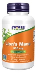 Organic Lion's Mane Mushroom 60 Vcaps by Now Foods