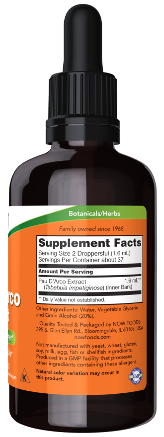 Pau D'Arco Extract 2 oz by Now Foods