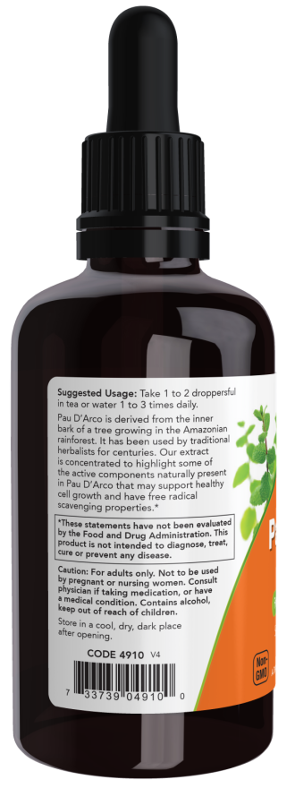 Pau D'Arco Extract 2 oz by Now Foods