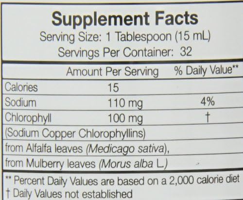 Chlorophyll  16floz 100mg