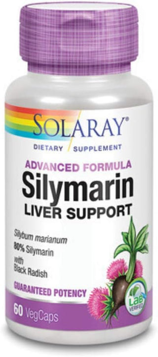 Silymarin Liver Support  60ct 550mg veg cap by Solaray