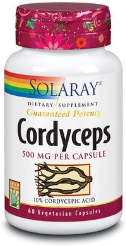 Cordyceps 10% Cordycepic Acid 60ct 500mg veg cap by Solaray