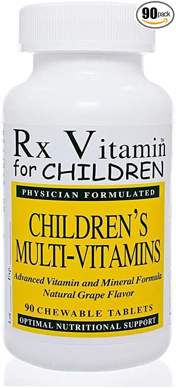 Childrens Chewable Multi-Vitamins (Grape Flavor) - 90 Capsules (Rx Vitamins)