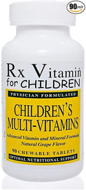 Childrens Chewable Multi-Vitamins (Grape Flavor) - 90 Capsules (Rx Vitamins)