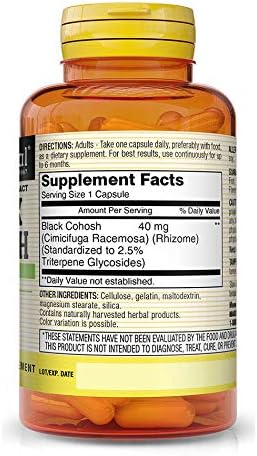 Black Cohosh Root  60ct 540mg veg cap