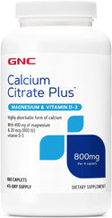 Calcium Citrate Supreme 180ct 800mg gelcap by Solaray