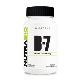 B-7 Biotin (5000mcg) - 90 Vegetable Capsules (NutraBio)