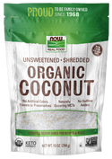 Coconut Shredded Unsweetened Organic 10 oz by Now Foods