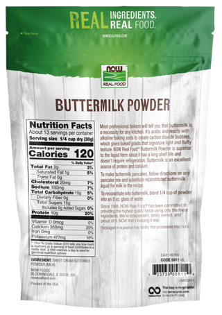 Buttermilk Powder 14 Oz by Now Foods