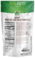 Non Fat Dry Milk Organic 12 oz by Now Foods