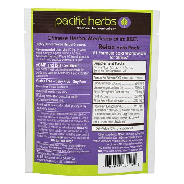 Relax Herb Pack - 50 Grams (Pacific Herbs)