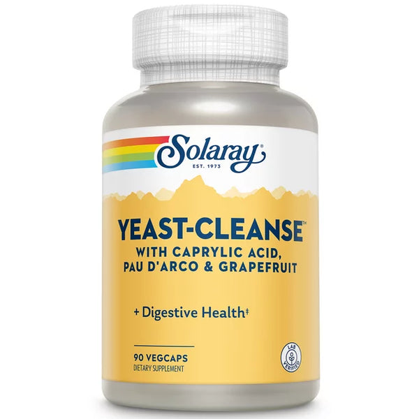 Yeast Cleanse™ w Caprylic Acid, Pau D'Arco & Grapefruit 90ct  capsule by Solaray