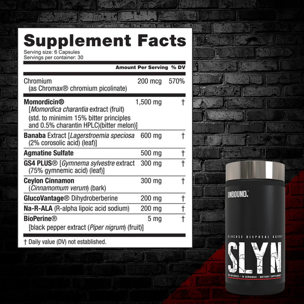 Slyn Glucose Disposal Agent - 180 Capsules (Unbound)