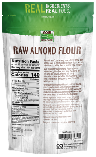 Almond Flour Pure - 22 OZ (Now Foods)