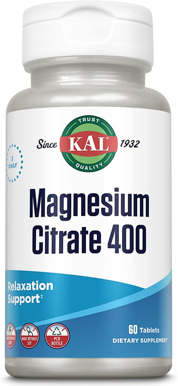 Magnesium Citrate  60ct 400mg by Kal