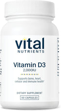 Vitamin D3 2,000IU - 90 Capsules (Vital Nutrients)