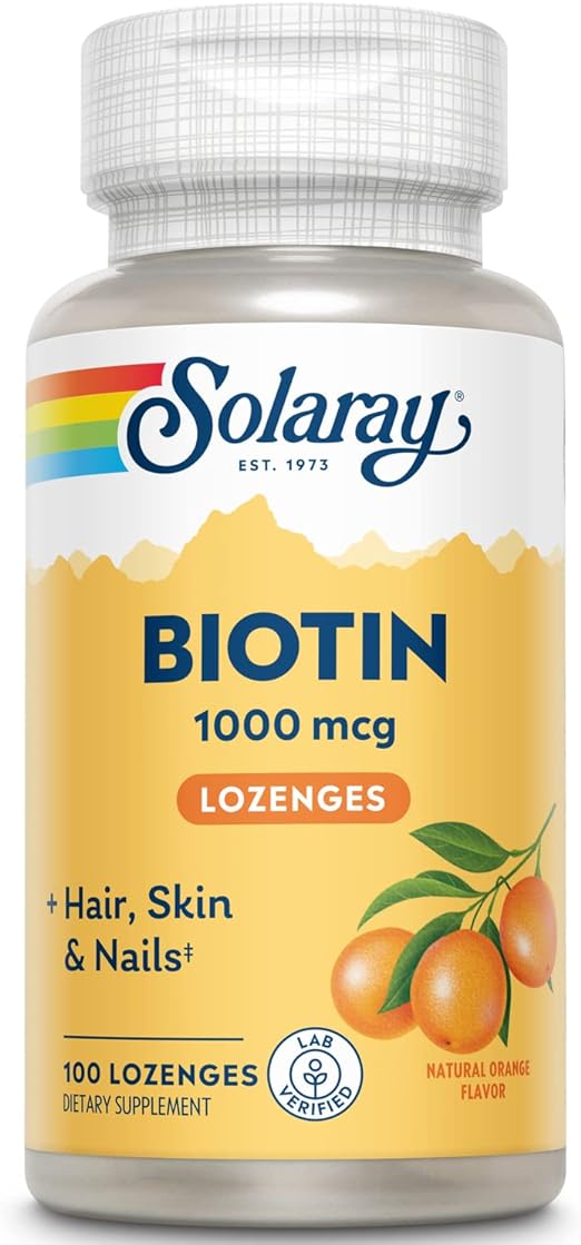 Biotin 100ct 1000mcg Orange by Solaray