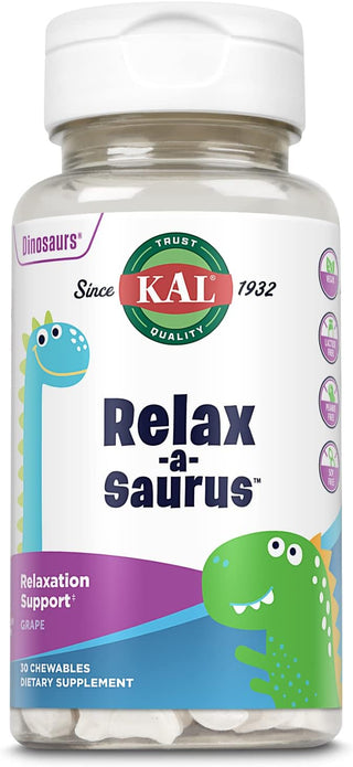 Relax-a-Saurus  30ct  chewable Grape by Kal