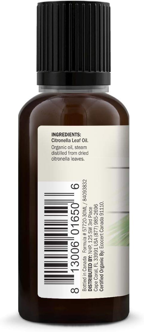 Organic Citronella Essential Oil 1 oz. by Dr. Mercola