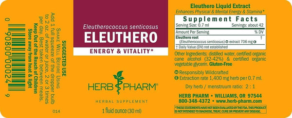 Eleuthero - 1 FL OZ (Herb Pharm)