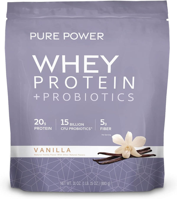 Pure Power Whey Protein + Probiotics - Vanilla 1 lb. 15oz. by Dr. Mercola