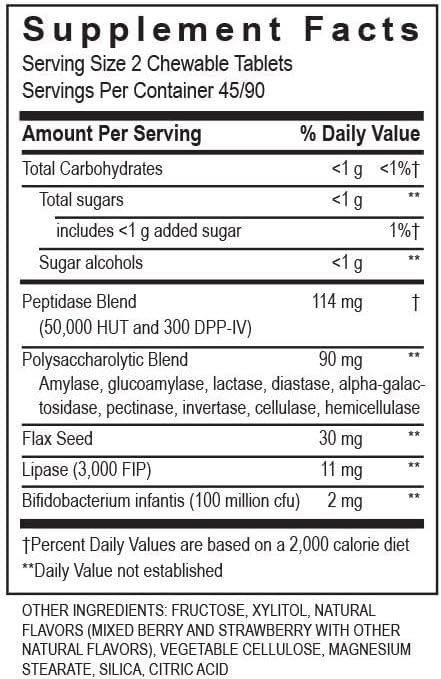 Kidz Digest Chewable 180 tablets - Transformation Enzymes