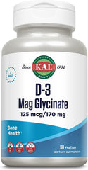 D3 Mag Glycinate  90ct 125mcg by Kal