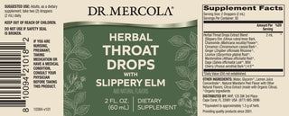 Herbal Throat Drops with Slippery Elm 2 Fl oz. by Dr. Mercola