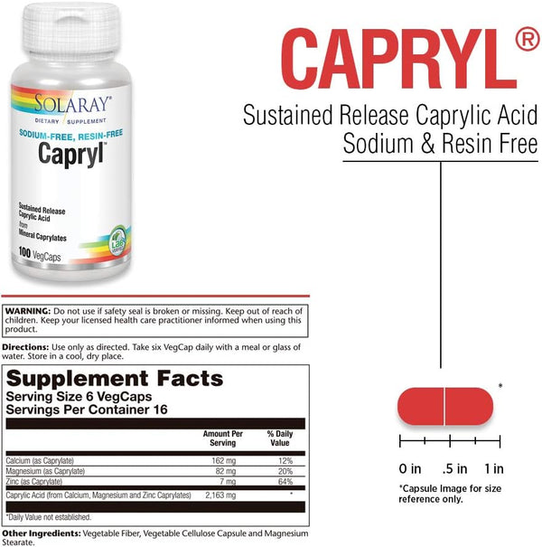 Capryl SR 100ct 360mg capsule by Solaray