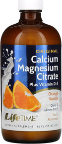 Bone Support Calcium Magnesium Citrate + Vit D3 16floz   Orange Vanilla
