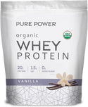 Pure Power Organic Whey Protein- Vanilla 20.60 oz by Dr. Mercola by Dr. Mercola