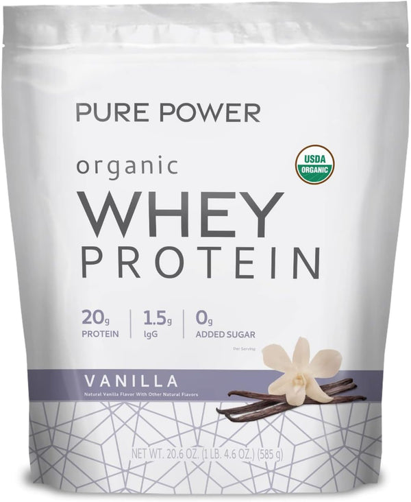 Pure Power Organic Whey Protein- Vanilla 20.60 oz by Dr. Mercola by Dr. Mercola