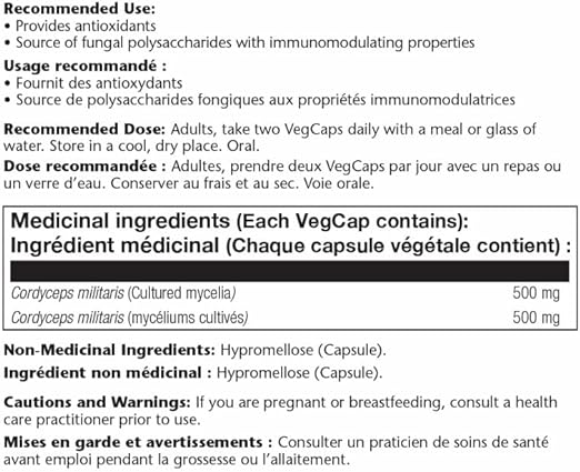 Cordyceps Fermented 60ct 500mg veg cap