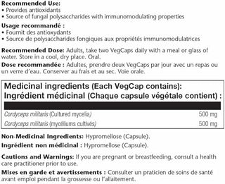 Cordyceps Fermented 60ct 500mg veg cap