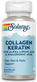 Collagen Keratin w Alpha Lipoic Acid & Hyaluronic Acid 60ct  gelcap