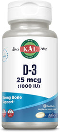 D-3 1000 IU ActivGels  100ct 1000iu by Kal