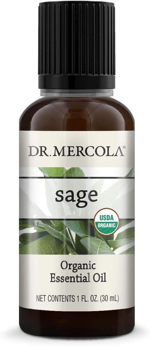 Organic Sage Essential Oil - Food Grade 1 oz. by Dr. Mercola