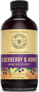 Elderberry & Honey Immune Syrup 4floz liquid Elderberry & Honey by Honey Gardens