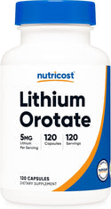 Lithium Orotate  120ct 5mg capsule by Kal