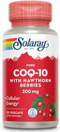 CoQ-10 Pure - w Hawthorn Berries 30ct 200mg veg cap